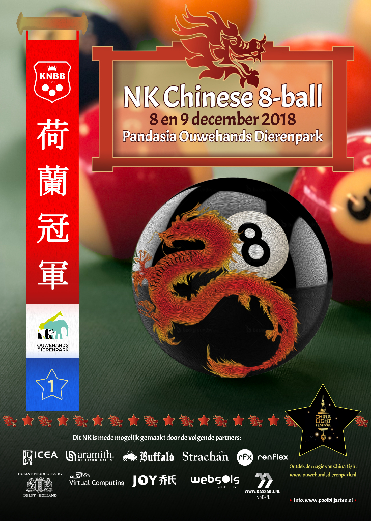 Bijzondere locatie voor eerste NK Chinese 8-ball | Pool Biljart - 